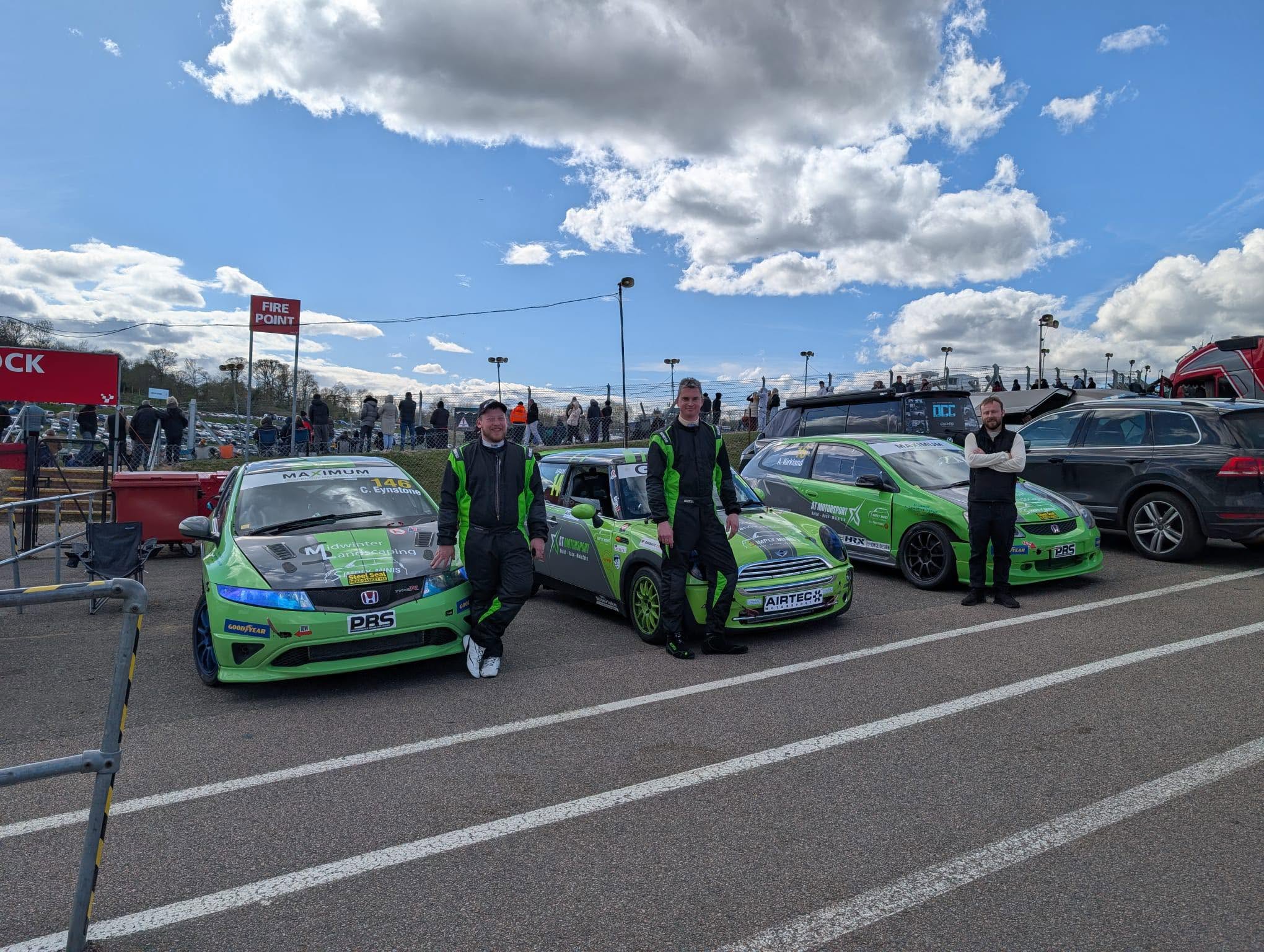 Only Vans Racing team with all three race cars